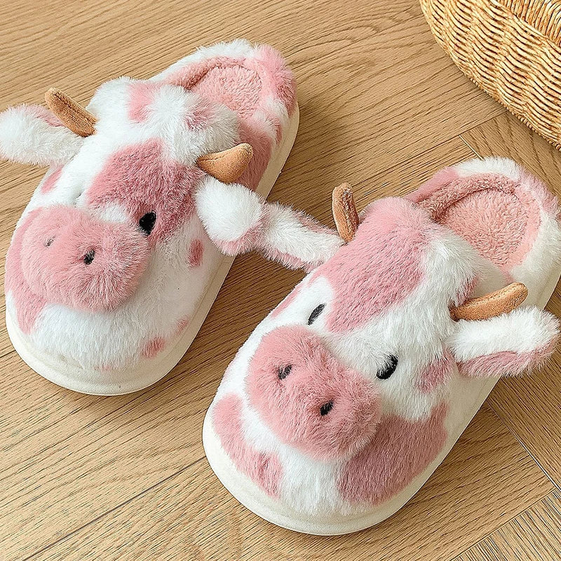 Nosso "Meadow-Moo" Plush Character Slippers
