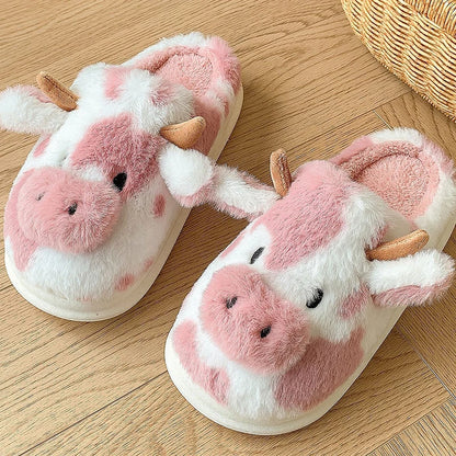 Nosso "Meadow-Moo" Plush Character Slippers