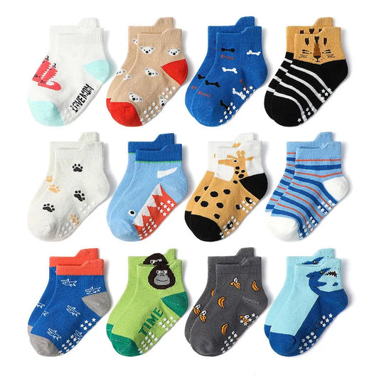 Nosso "Nursery Pals" Non-Slip Sock Set (6 Pairs)