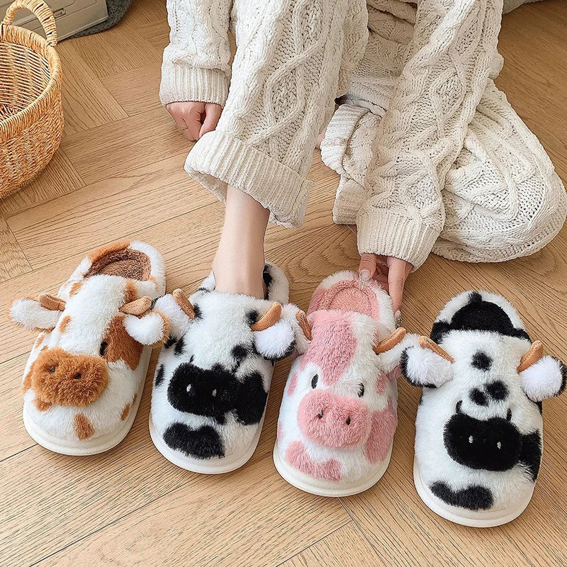 Nosso "Meadow-Moo" Plush Character Slippers