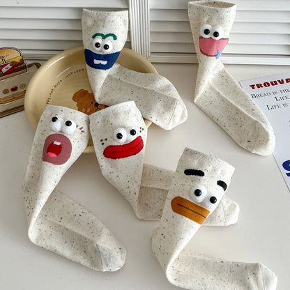 Nosso "Peek-a-Boo" Expression Socks (1-Pair Set)