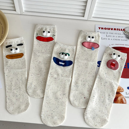 Nosso "Peek-a-Boo" Expression Socks (1-Pair Set)